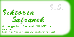 viktoria safranek business card